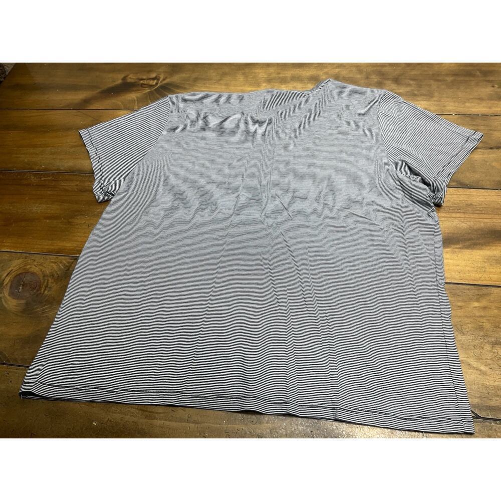 Bombas T Shirt Womens XL 100% Peruvian Pima Cotton Short Sleeve Black Striped - Picture 7 of 7